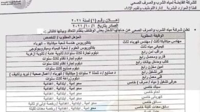 Photo of تفاصيل وظائف شركة مياه الشرب والصرف الصحي والتقديم الكتروني